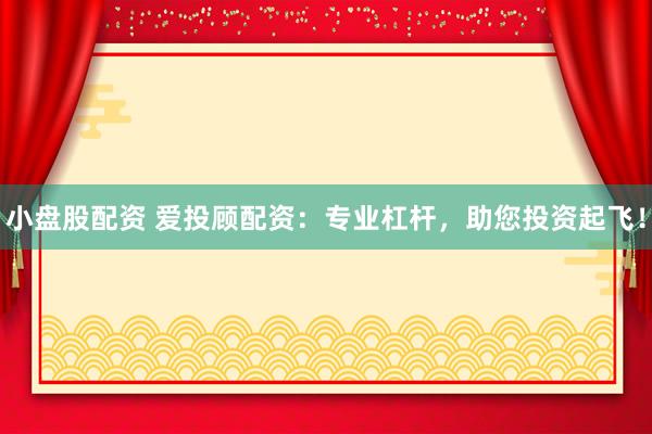 小盘股配资 爱投顾配资：专业杠杆，助您投资起飞！